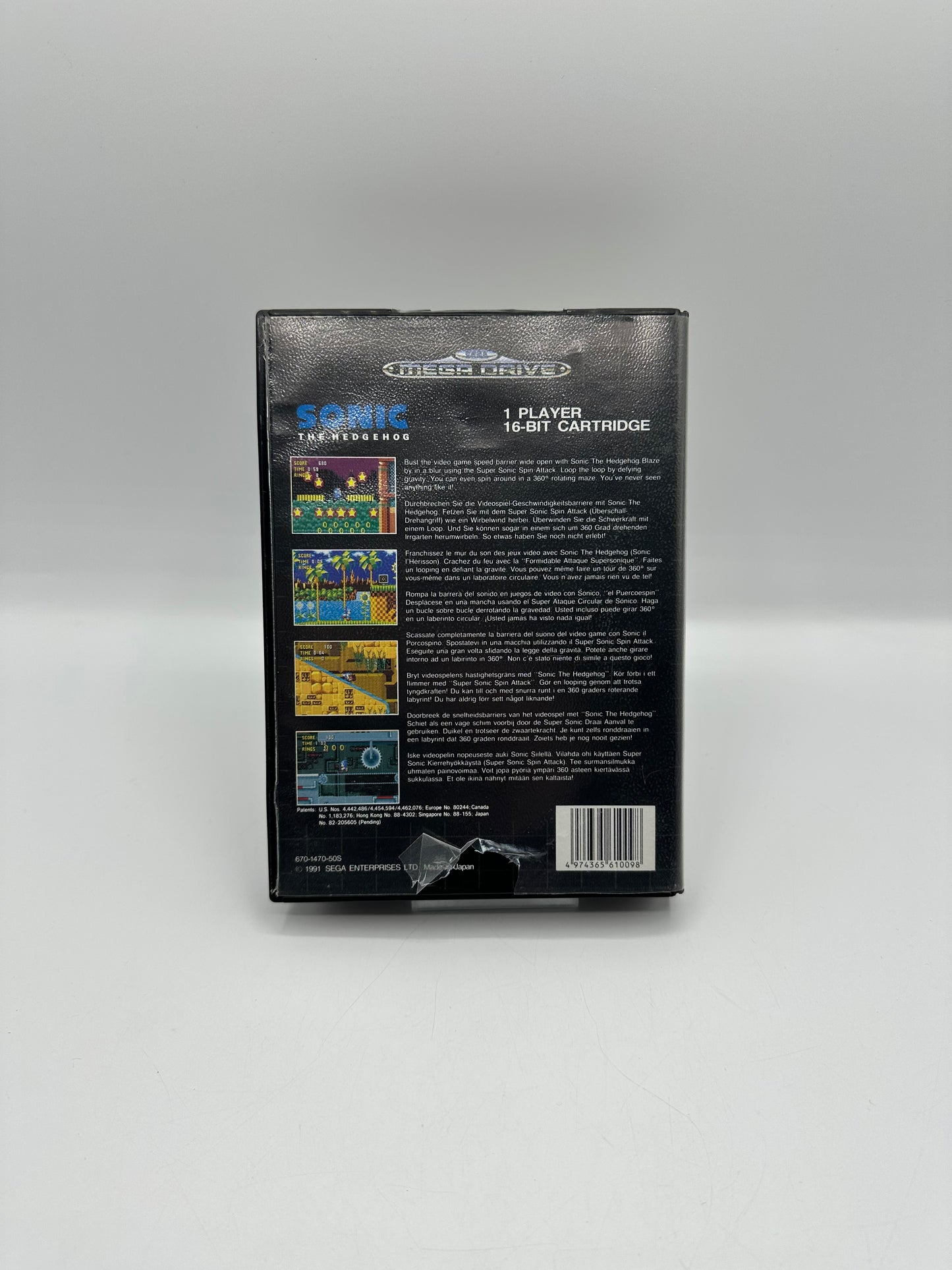 Sonic The Hedghog Sega Mega Drive