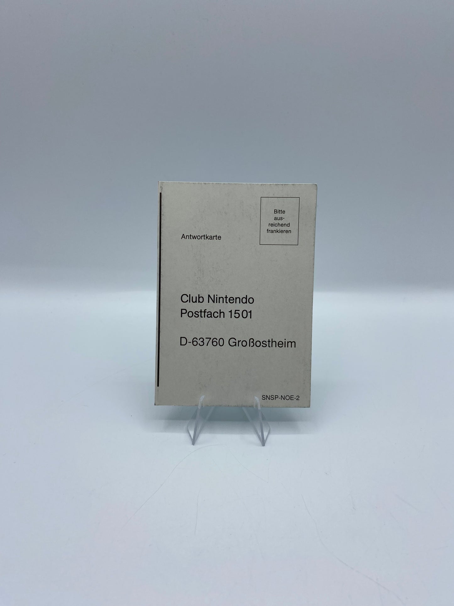 Nintendo Club Antwortkarte SNSP-NOE-2