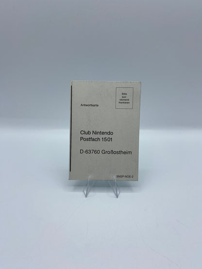 Nintendo Club Antwortkarte SNSP-NOE-2