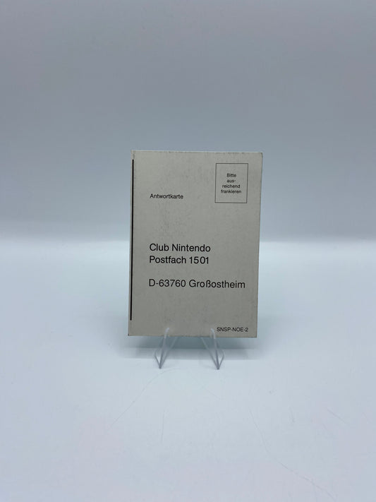 Nintendo Club Antwortkarte SNSP-NOE-2