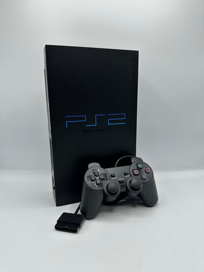 PlayStation 2 Fat - Retro Starter Paket inkl. Controller, Strom-  Bildkabel