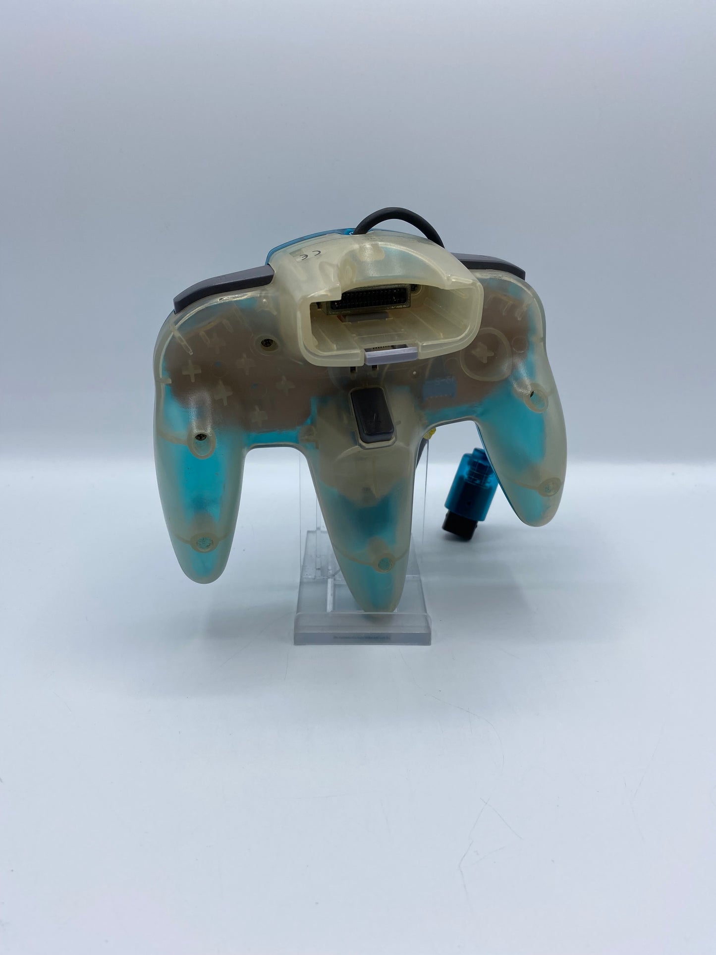 N64 Nintendo 64 Controller Ice Blue Blau Transparent Clear