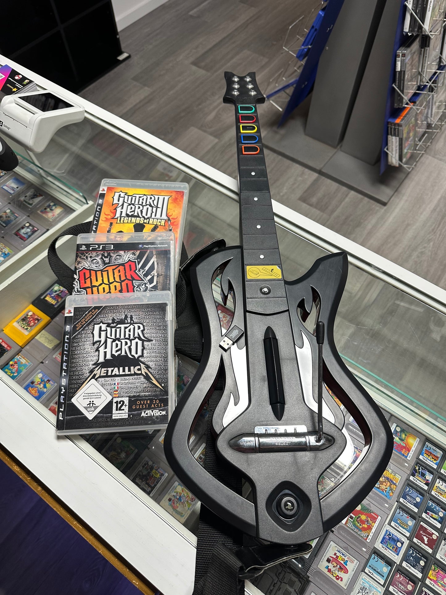 Guitar Hero Warriors of Rock Gitarre + Spiele