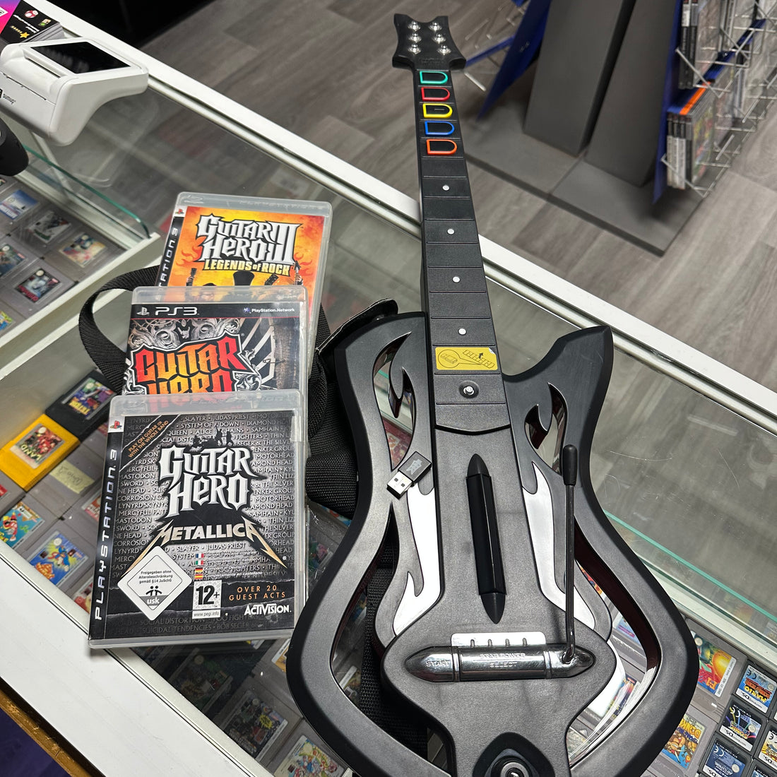 Guitar Hero Warriors of Rock Gitarre + Spiele
