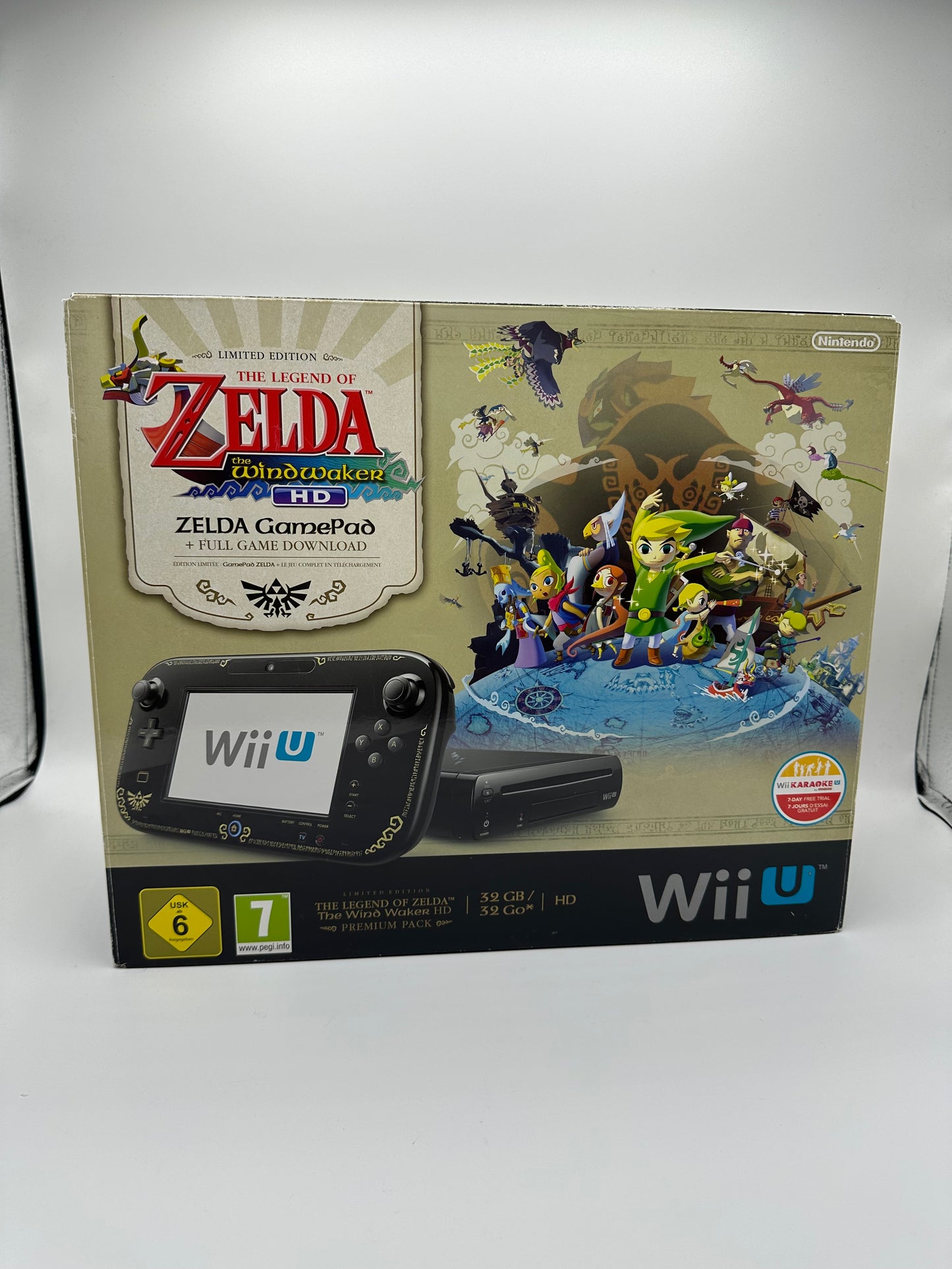 Wii U Konsole Zelda the windwaker HD + Zelda Gamepad OVP