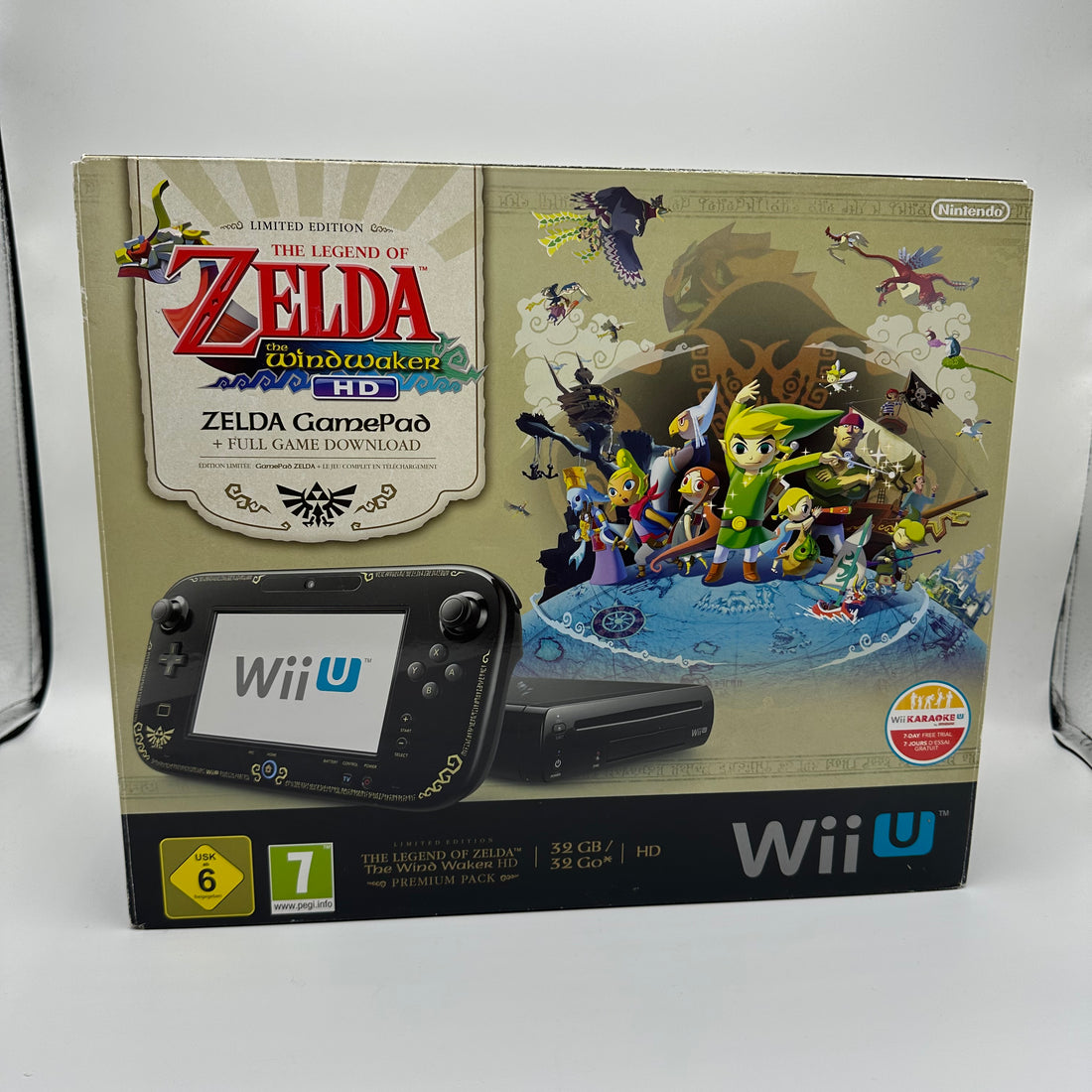 Wii U Konsole Zelda the windwaker HD + Zelda Gamepad OVP
