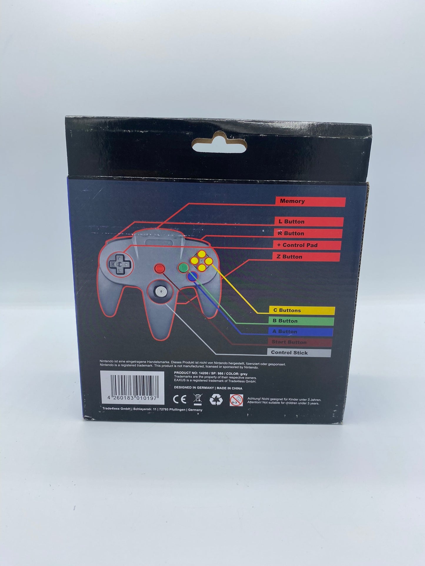 N64 Controller - Grau - Eaxus