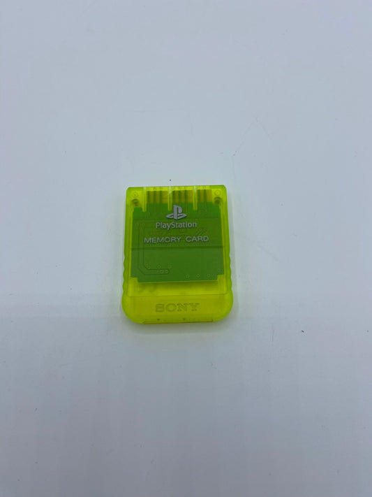 Speicherkarte PS1 - Gelb Transparent