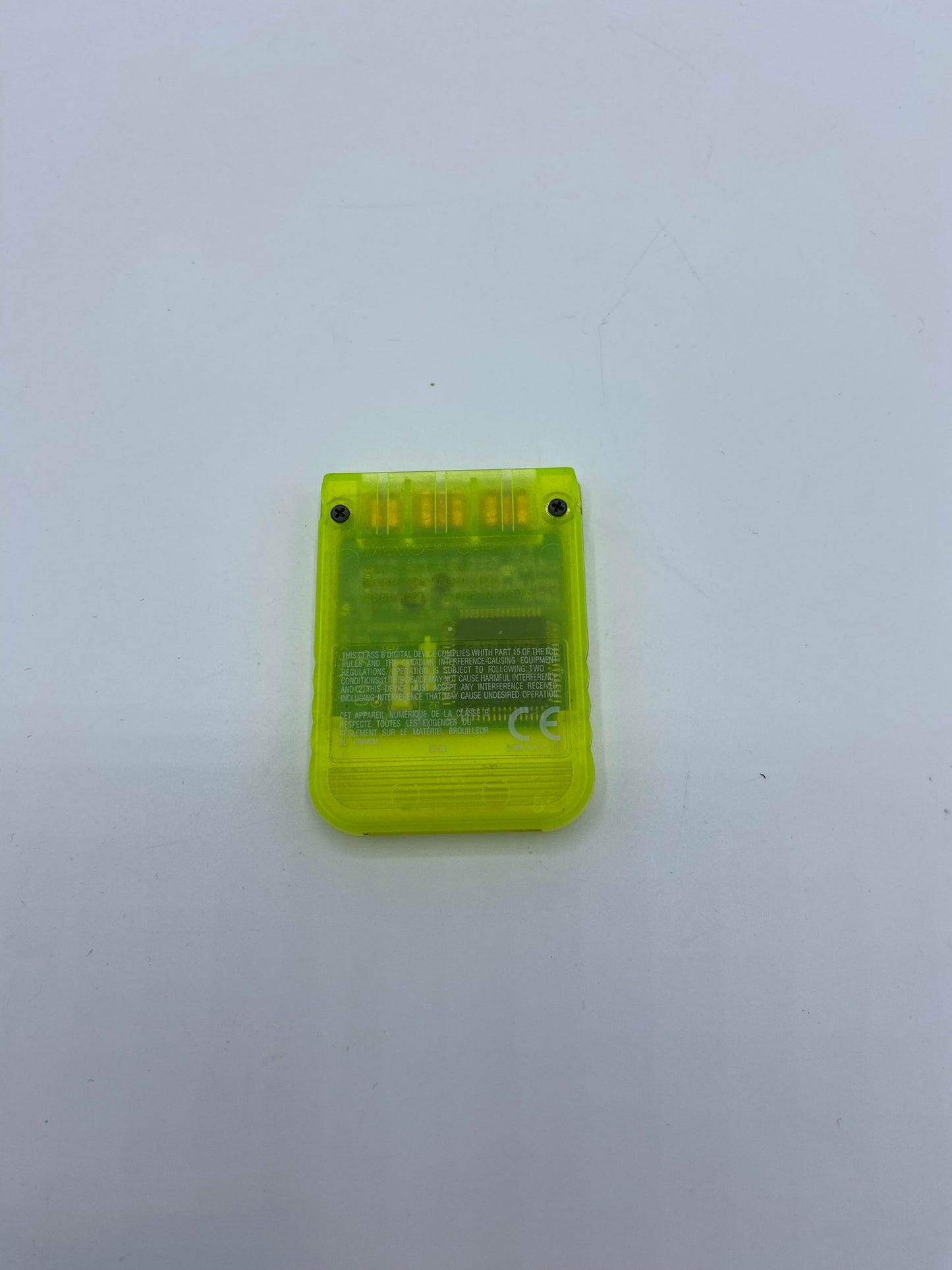 Speicherkarte PS1 - Gelb Transparent